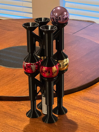 Glass ornament drain stand