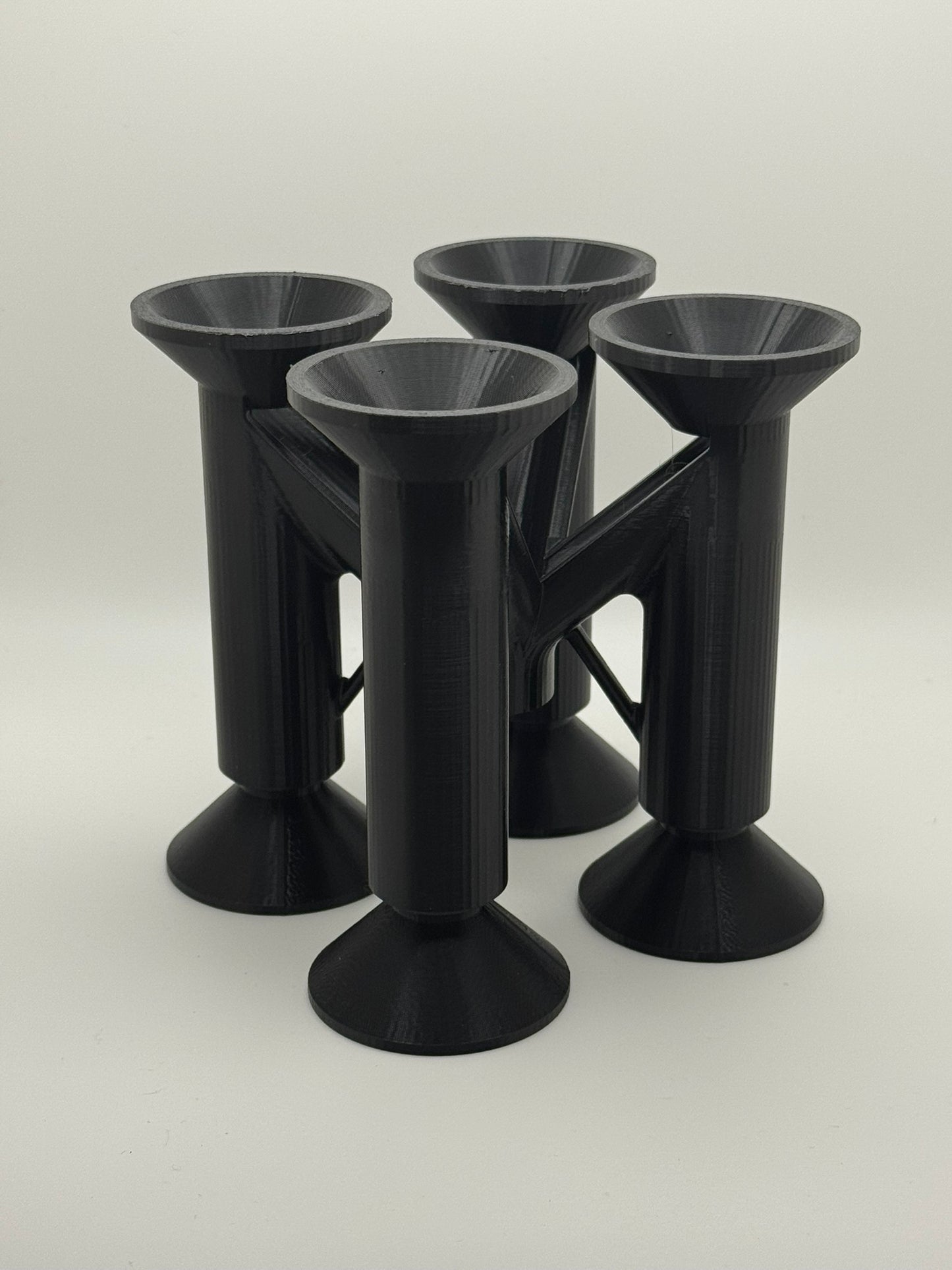 Glass ornament drain stand